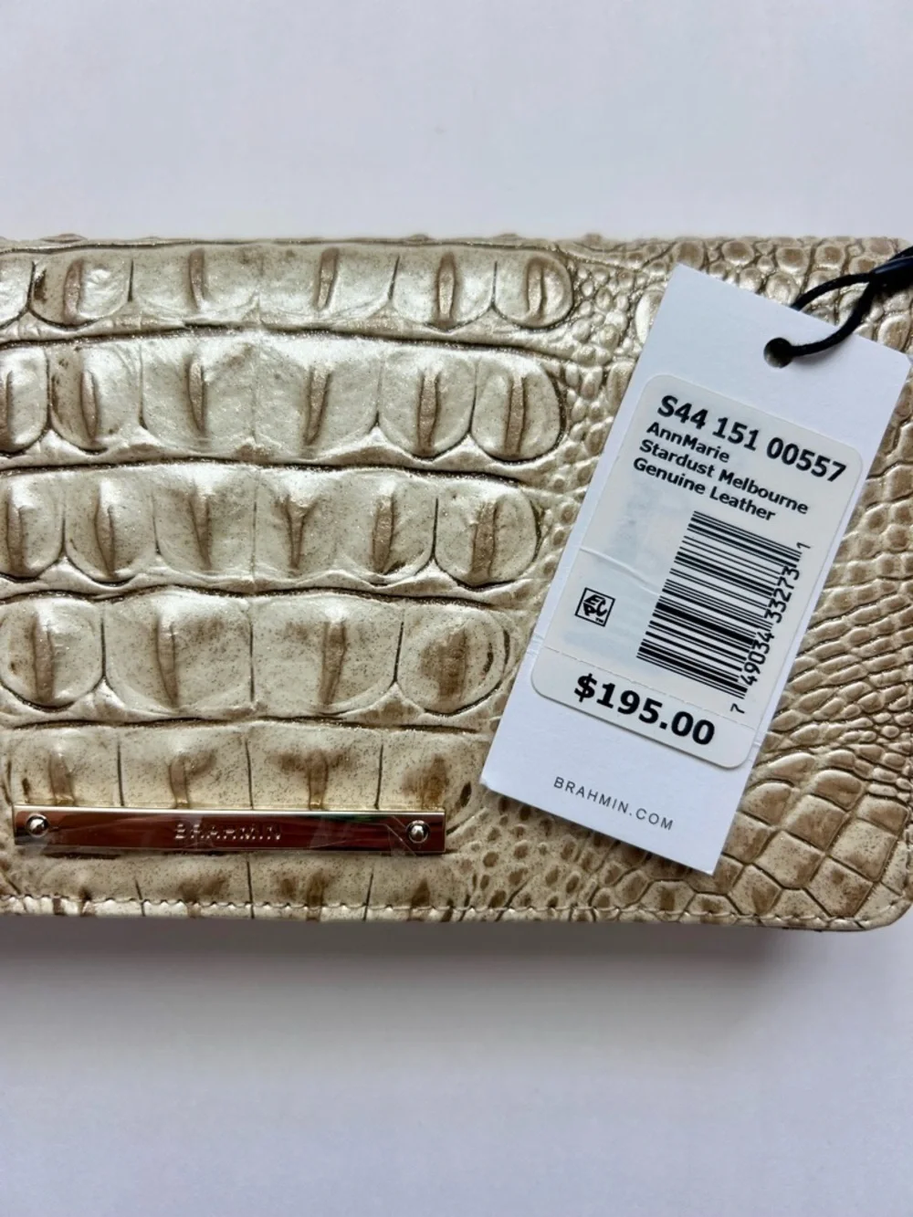 Brahmin AnnMarie Wallet Stardust Melbourne Genuine Leather Clutch Wristlet NWT